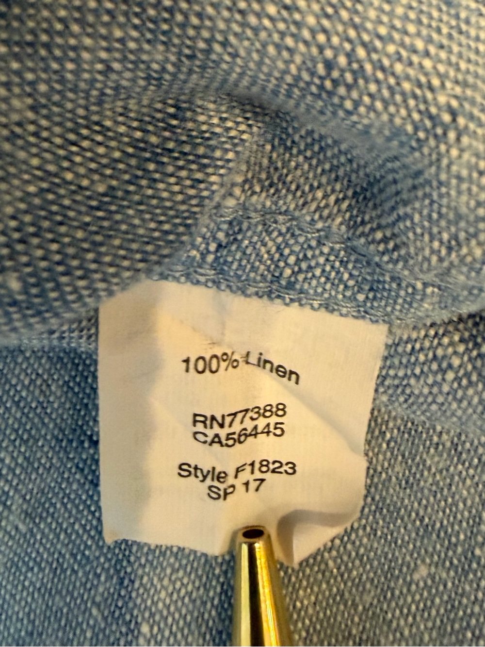 J.Crew Factory Men’s 100% Linen Button-Down Shirt Size XL - Picture 11 of 12